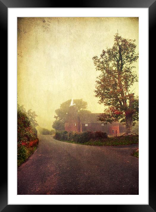 Along the country lanes of Kent Framed Mounted Print by Dawn Cox