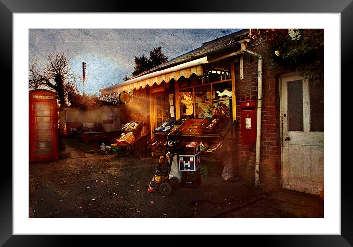 Village Shop Framed Mounted Print by Dawn Cox