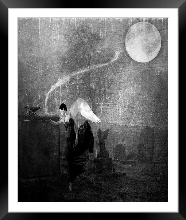Angel of Death Framed Mounted Print by Dawn Cox