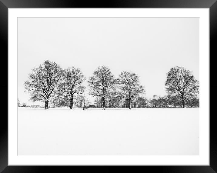 Sevenoaks in the Snow Framed Mounted Print by Dawn Cox