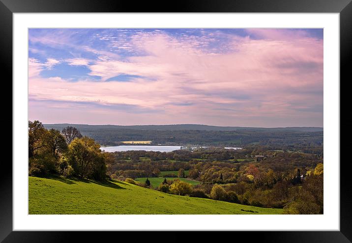View from Ide Hill, Kent Framed Mounted Print by Dawn Cox