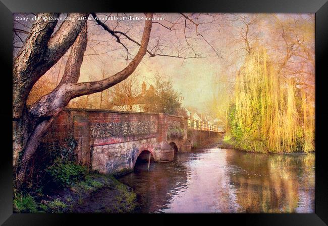 River Darenth, Kent Framed Print by Dawn Cox