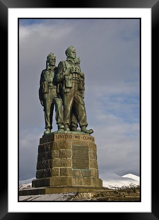 The Commando Memorial Framed Mounted Print by Jessica Patten