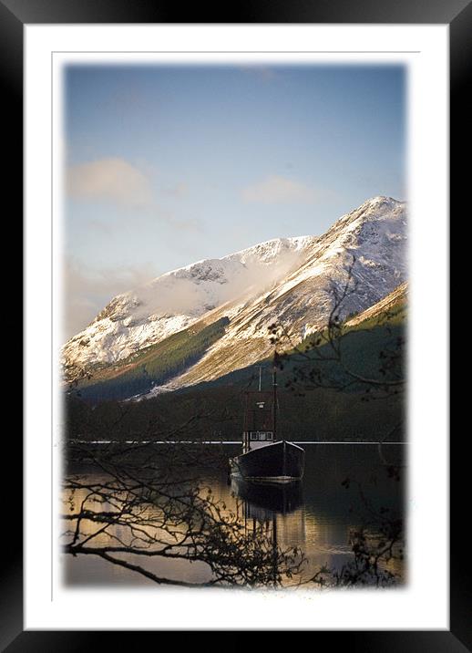 Loch Lochy Boat Framed Mounted Print by Jessica Patten