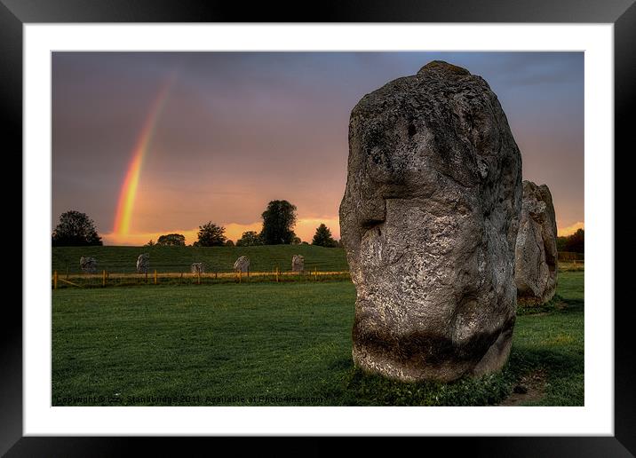 Avebury Dawn Framed Mounted Print by Izzy Standbridge