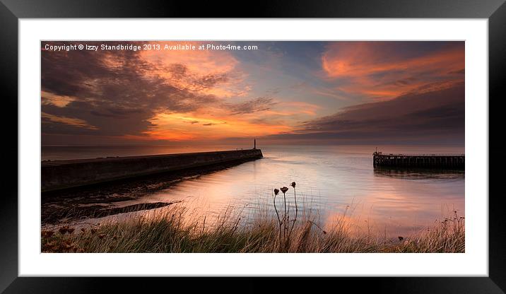 Aberystwyth harbour mouth 2 Framed Mounted Print by Izzy Standbridge