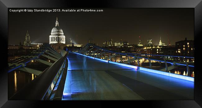 London Millennium Bridge & St Pauls Framed Print by Izzy Standbridge