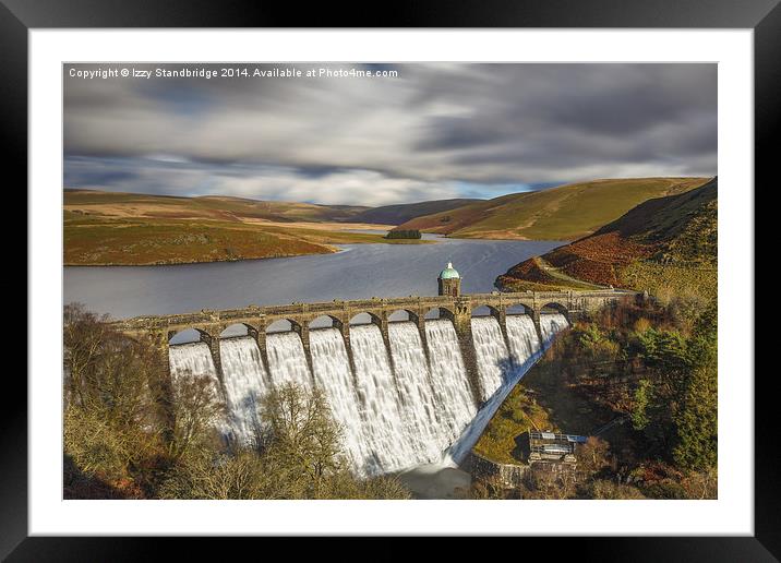 Craig Goch reservoir and dam Framed Mounted Print by Izzy Standbridge