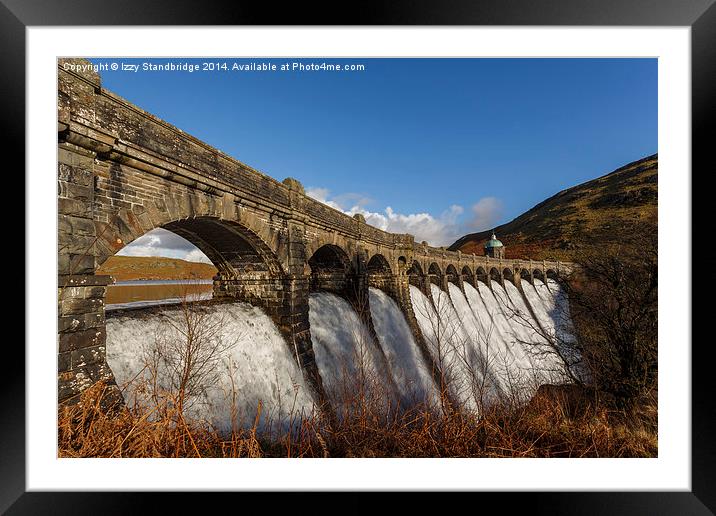 Elan Valley, Craig Goch dam Framed Mounted Print by Izzy Standbridge