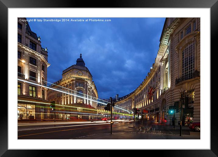 Regent Street, London Framed Mounted Print by Izzy Standbridge