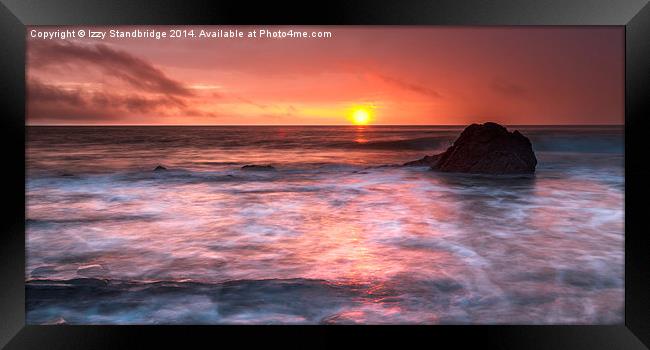 Aberystwyth sunset seascape Framed Print by Izzy Standbridge
