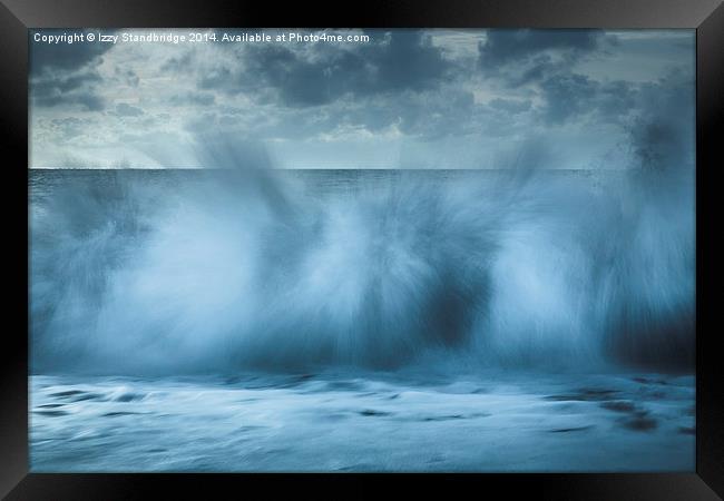  Boof!  Crashing waves and spray! Framed Print by Izzy Standbridge