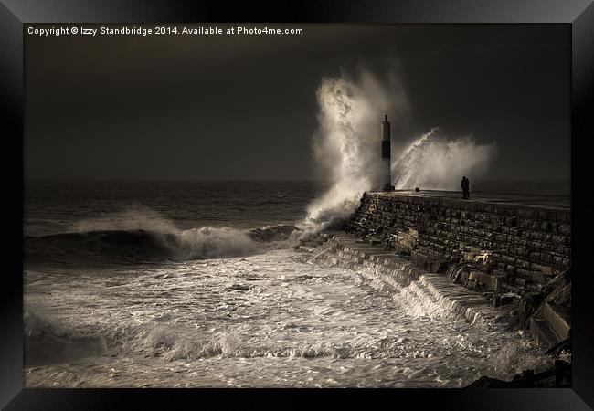  Aberystwyth big splash! Framed Print by Izzy Standbridge