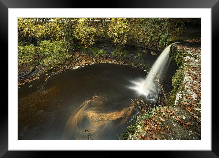  Sgwd Gwladus, waterfall, Brecon Beacons Framed Mounted Print by Izzy Standbridge