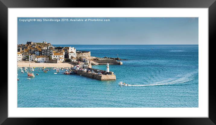  Fishers return to St Ives Framed Mounted Print by Izzy Standbridge