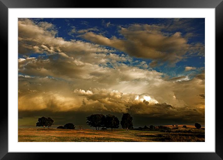 Theres a storm coming Framed Mounted Print by richard downes