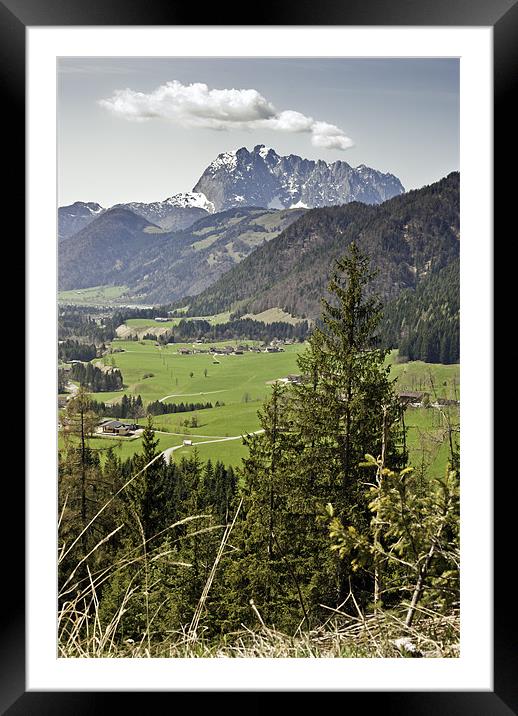 Across the Valley II Framed Mounted Print by richard downes