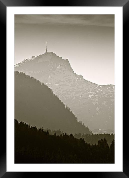 Austrian Dusk Framed Mounted Print by richard downes