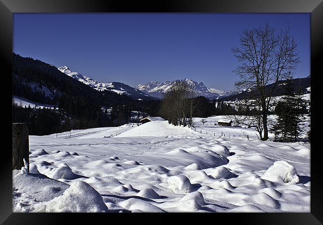 Snowscape Framed Print by richard downes