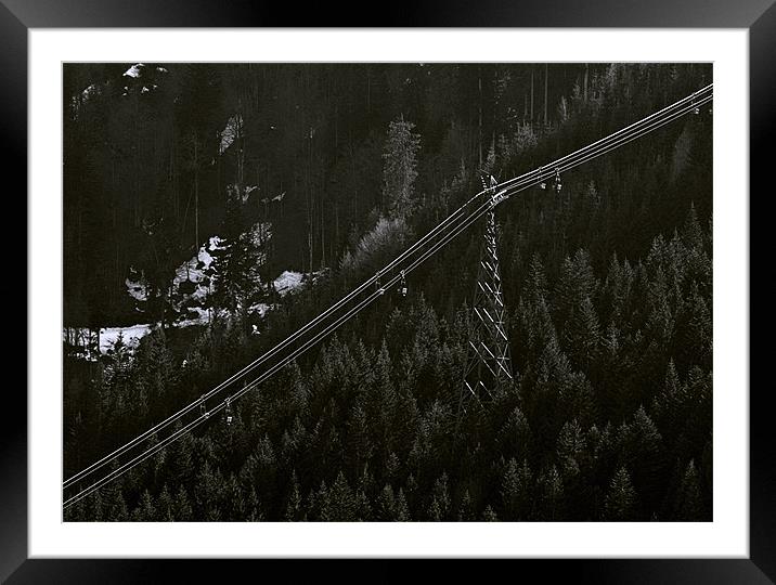 cable car Framed Mounted Print by richard downes