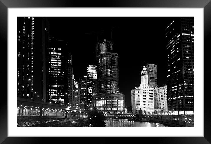 City Signature - Chicago, IL Framed Mounted Print by George Parapadakis