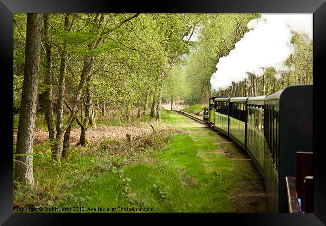 Revenglass Steam Rail Framed Print by Mohit Joshi