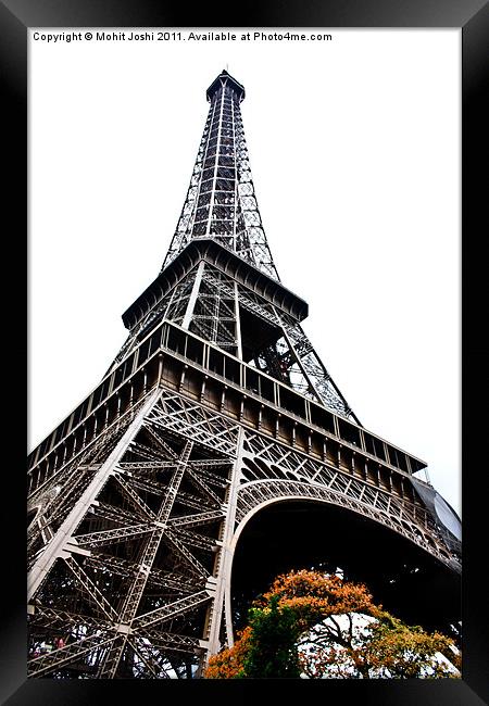 Eiffel Tower Framed Print by Mohit Joshi