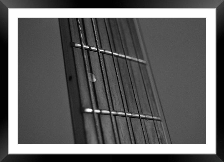 Fret Board Framed Mounted Print by David Watts