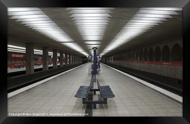 Munich U-Bahn - No.1 Framed Print by Wyn Blight