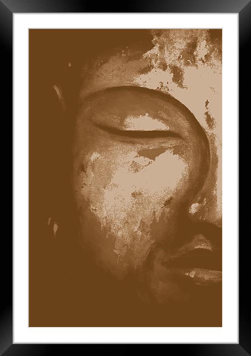 Siddhartha Buddha Framed Mounted Print by K. Appleseed.