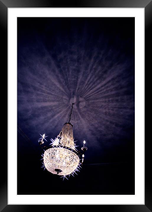 Chandelier, Torre abbey abstract Framed Mounted Print by K. Appleseed.