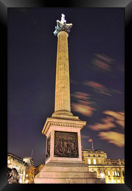 Nelson's Column, Trafalgar Square Framed Print by Phil Hall