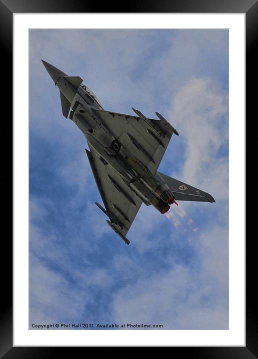 Eurofighter Typhoon Framed Mounted Print by Phil Hall