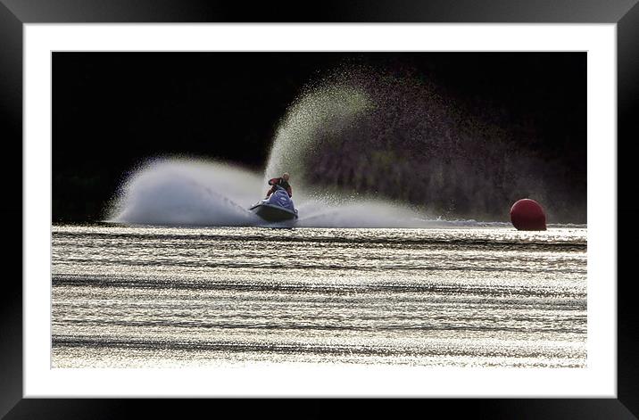 Jet Ski Framed Mounted Print by Tony Bates