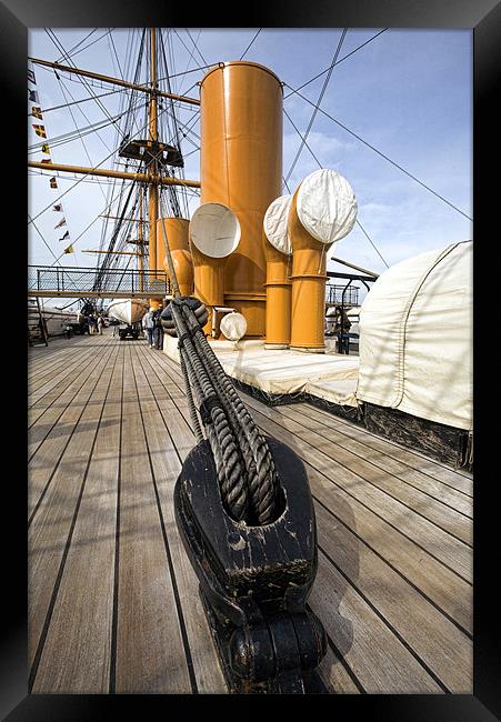 HMS Warrior Framed Print by Tony Bates