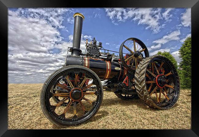 Steam traction engine Framed Print by Tony Bates