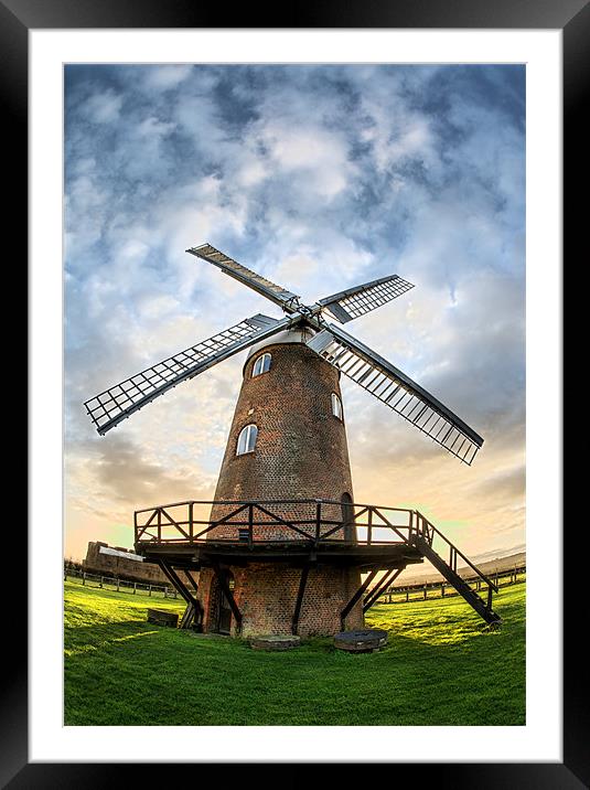 Wilton Windmill Framed Mounted Print by Tony Bates
