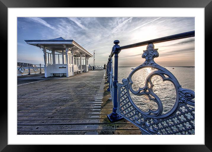 Swanage Pier Framed Mounted Print by Tony Bates