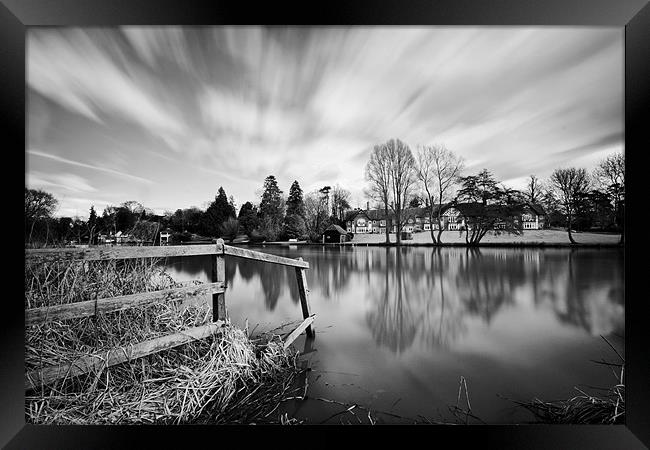 Goring and Streatly Framed Print by Tony Bates