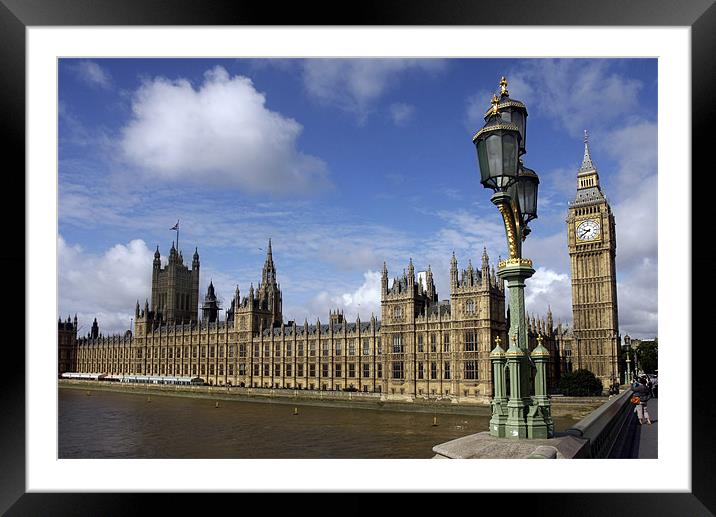 House of Commons Framed Mounted Print by Tony Bates