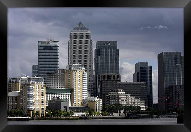 Canary Wharf Framed Print by Tony Bates