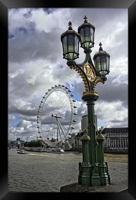 London Eye Framed Print by Tony Bates