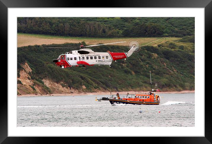 HM Coastguard Framed Mounted Print by Tony Bates