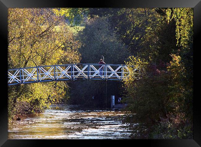 Wittenham Bridge Days Lock Framed Print by Tony Bates