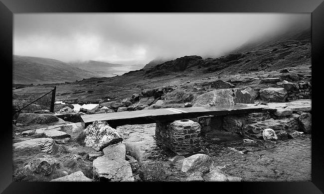 Ogwen Valley north Wales Framed Print by Tony Bates