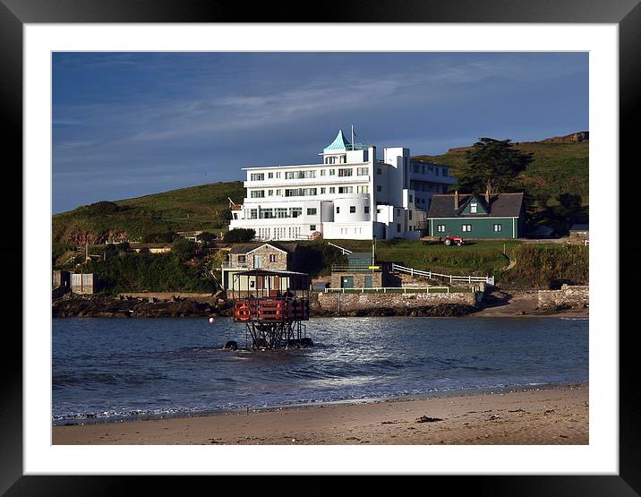 Bigbury-on-Sea Burgh Island Hotel Framed Mounted Print by Tony Bates