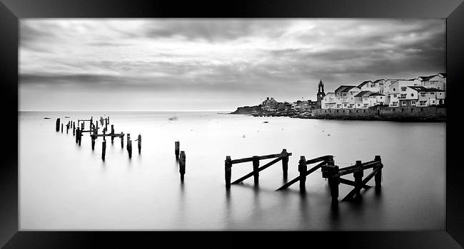 Swanage old pier Framed Print by Tony Bates