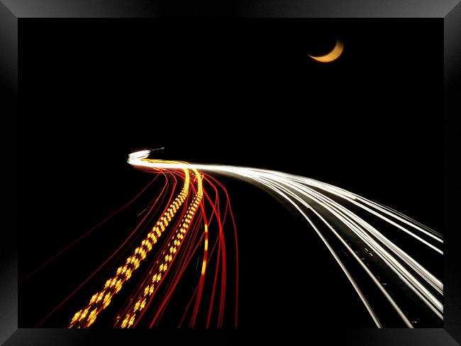  M4 motorway long exposure Framed Print by Tony Bates