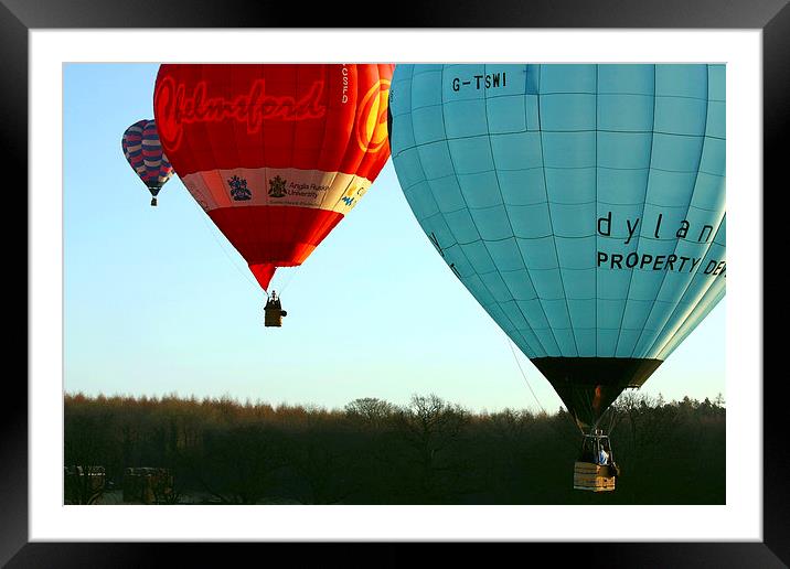  Hot air ballooning Framed Mounted Print by Tony Bates