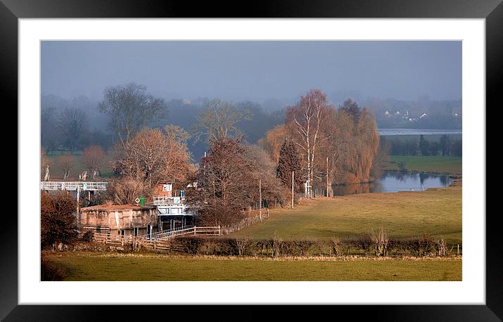  Day's lock Dorchester on Thames Framed Mounted Print by Tony Bates